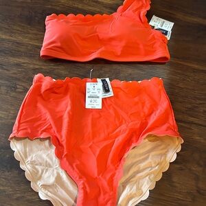 Classy orange J Crew bikini